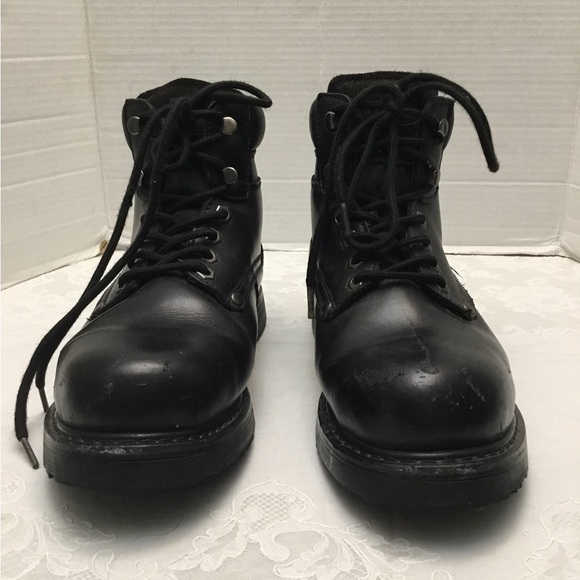 Black Textured Ankle Boots - Picture 1 of 15